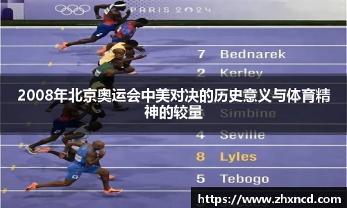 2008年北京奥运会中美对决的历史意义与体育精神的较量